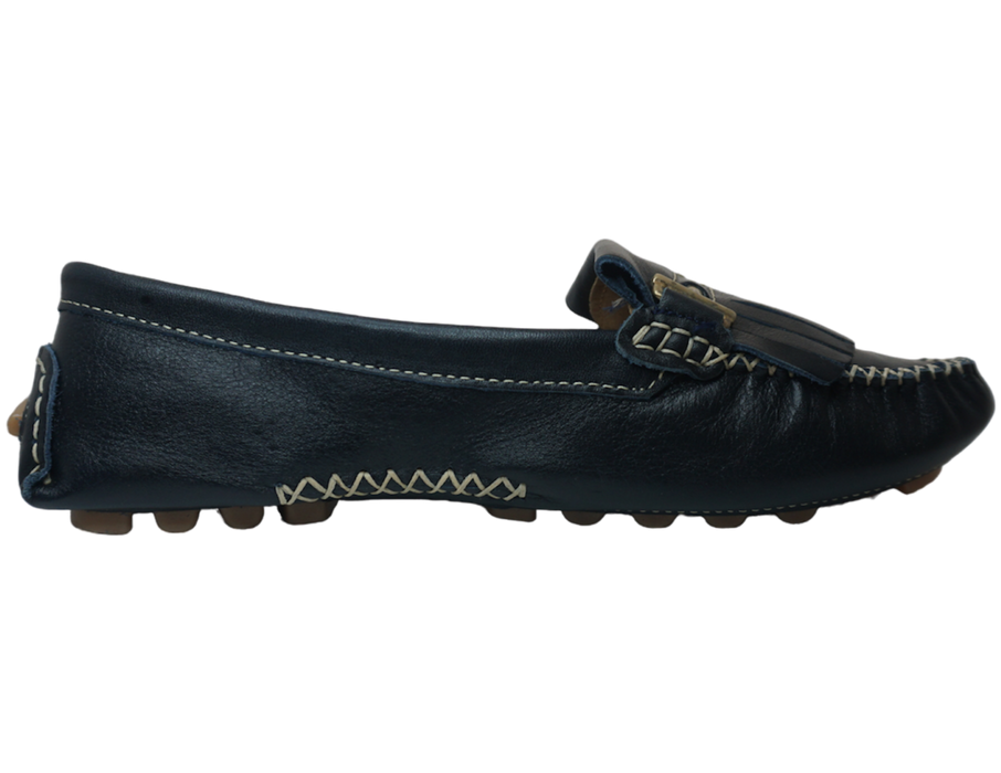 Sandalia Mujer 1817 Confort Moda Grabada Laser Casual Azul