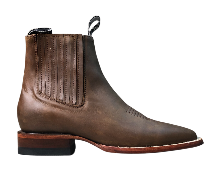 Botines Charros Crazy Horse 1020 Café