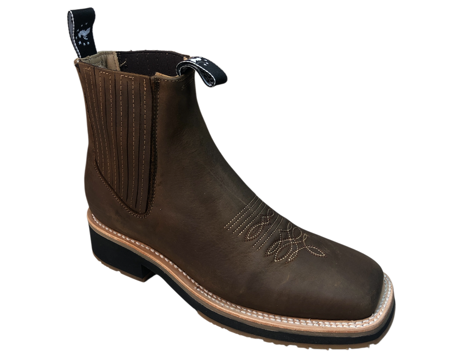 Botines Charros de trabajo Crazy Horse 1040 Café