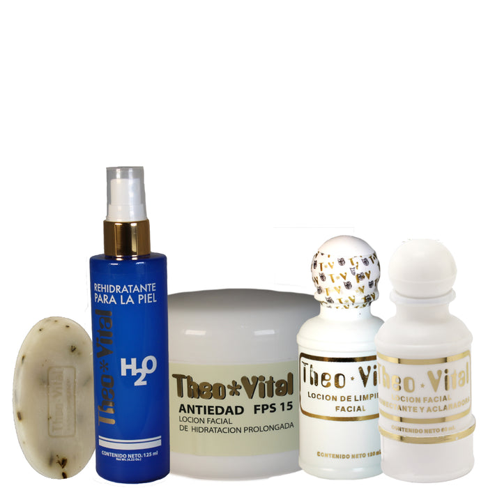 Obtén una piel libre de: Líneas de expresión, Acné, manchas, sensibilidad, cicatrices, entre otras cosas. Con los productos Theo Vital elimina tus problemas de acne, espinillas, puntos negros y desvanece las cicatrices provocadas por el acne.