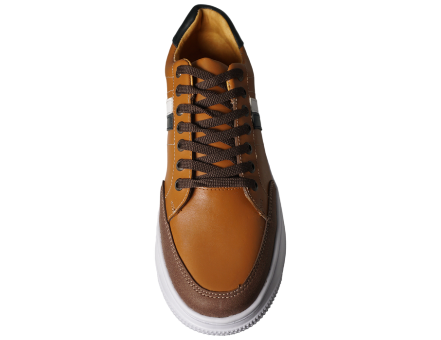 iKual tenis casuales de piel están hechos con materiales suaves y flexibles que se adaptan a la forma de tu pie, brindándote comodidad durante todo el día.