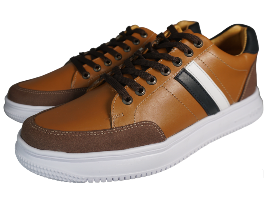 iKual tenis casuales de piel están hechos con materiales suaves y flexibles que se adaptan a la forma de tu pie, brindándote comodidad durante todo el día.
