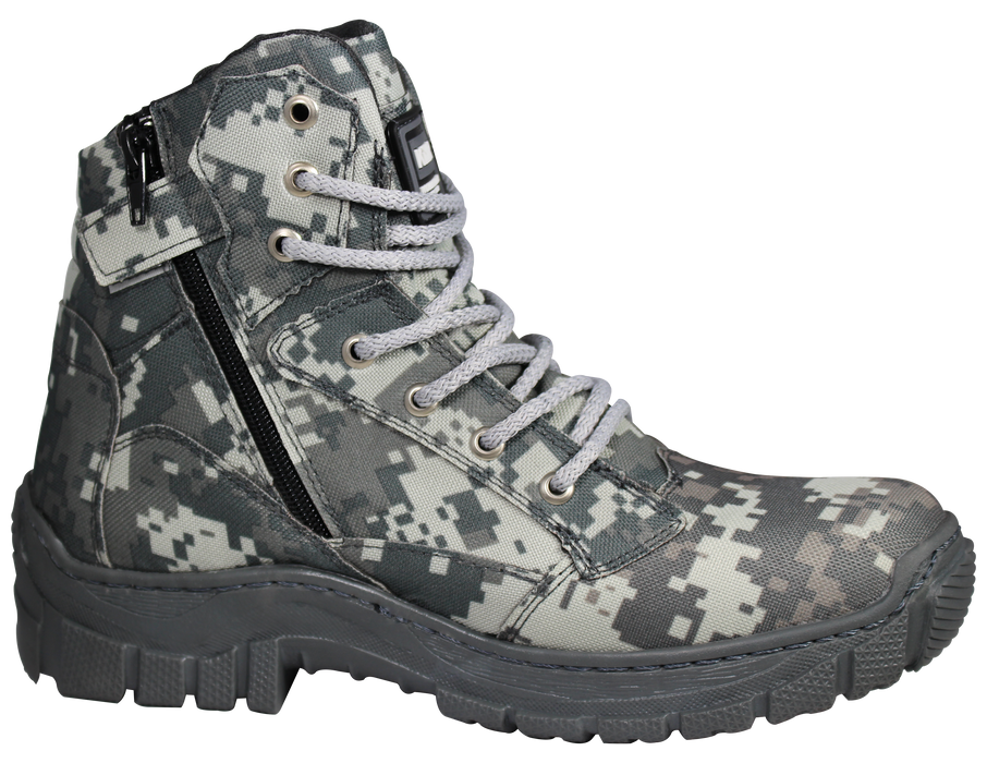 Bota de trabajo camuflaje pixeles gris $699 con envío gratis!