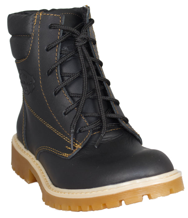 Bota Urbana 100% Piel con plantilla de cuero y suela de hule $699 Envío Gratis!