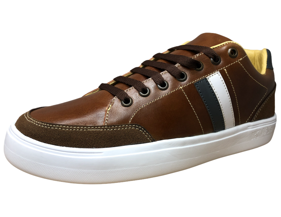 Casual leather tennis shoes with ultra-light soles, free shipping!