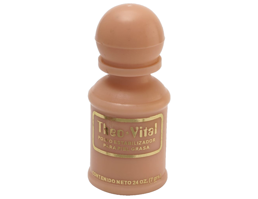 Theo Vital Polvo Estabilizador para piel grasa Vitamina cristalizada es un conjunto de minerales y vitaminas en las que predomina la vitamina A (Acida) que ayuda a formar el PH natural que debe permanecer en la piel.