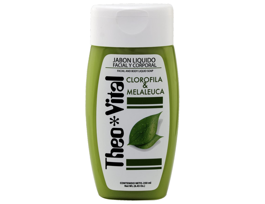 Theo Vital Jabón Liquido Facial y Corporal con Clorofila y Melaleuca 250ml