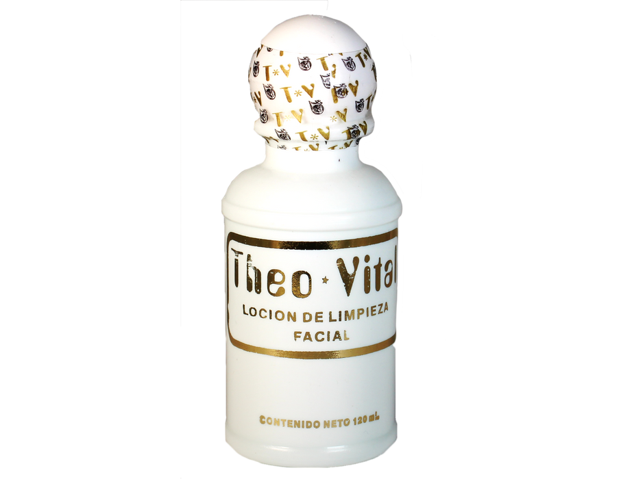 Theo Vital tratamientos para el acne. Theo Vital Loción Limpiadora Loción natural a base de alcohol etílico procesado de soya que limpia a profundidad la piel, la humecta y la vigoriza.