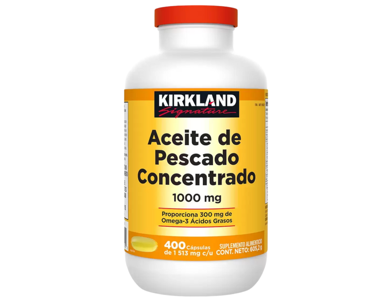 Kirkland Signature Aceite de Pescado 1,000 mg 400 cápsulas