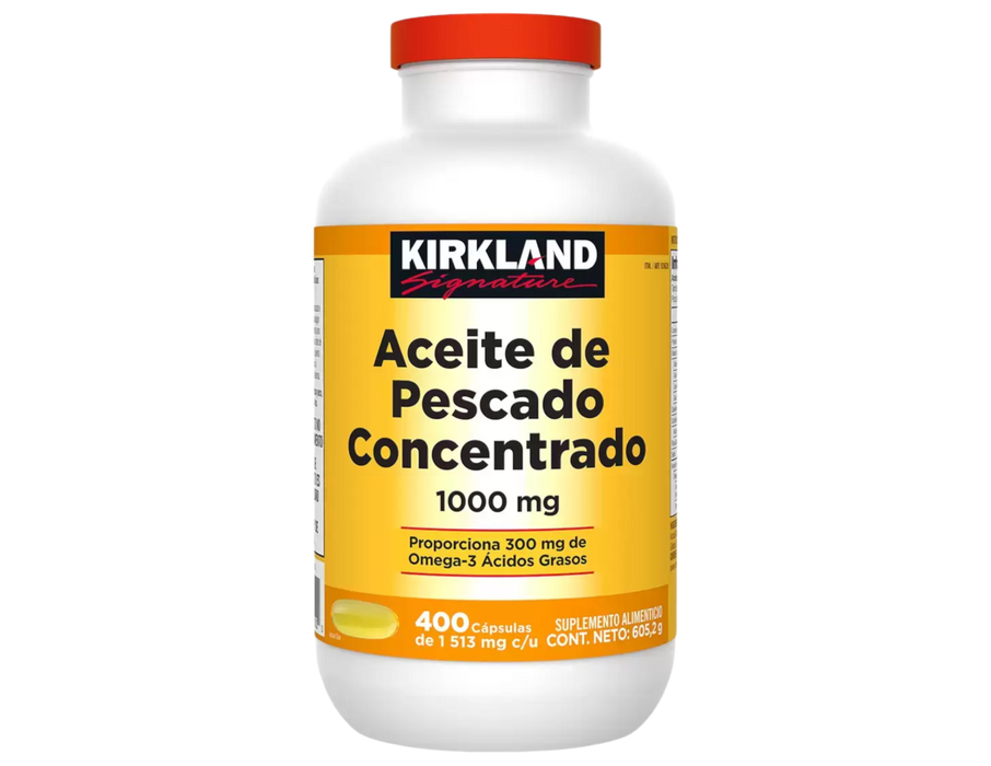 Kirkland Signature Aceite de Pescado 1,000 mg 400 cápsulas