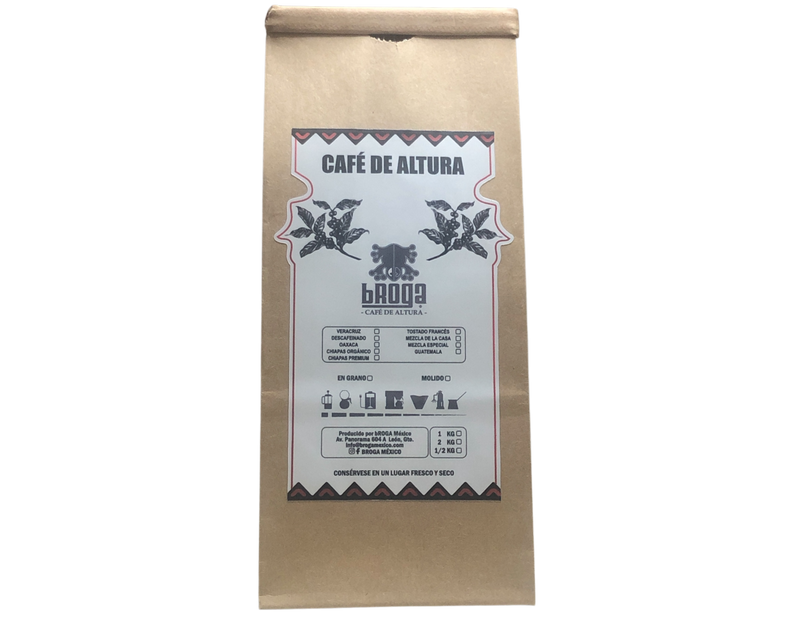 Café en Grano y Molido a Tu Gusto Café BROGA de Veracruz