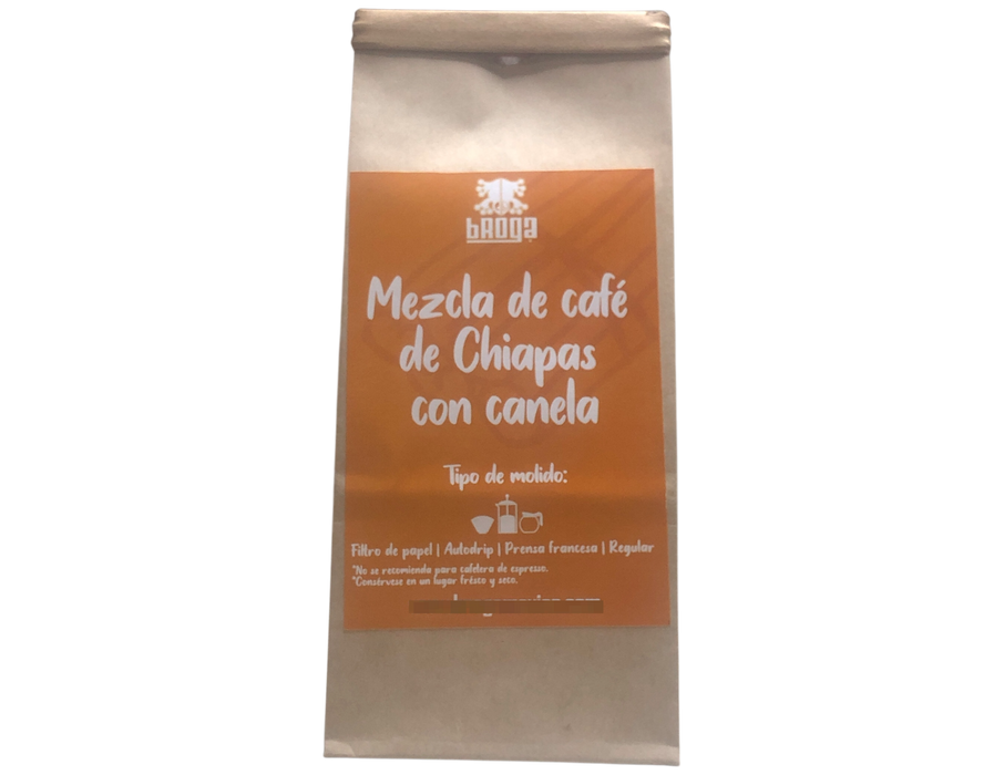 CAFÉ BROGA Mezcla Chiapas con canela: Artesanía, Tradición y Sabor en Cada Grano