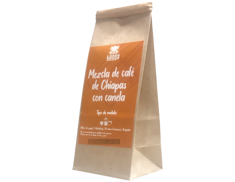 CAFÉ BROGA Mezcla Chiapas con canela: Artesanía, Tradición y Sabor en Cada Grano