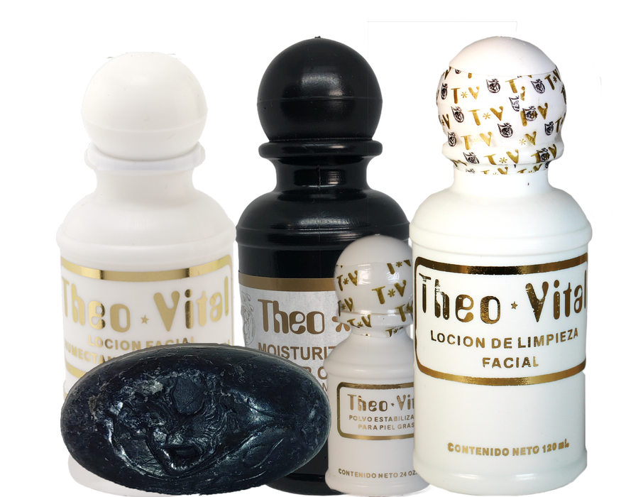 Kit de Bienestar Integral Vita Grey + Theo Vital | Cuidado Facial y Suplementación
