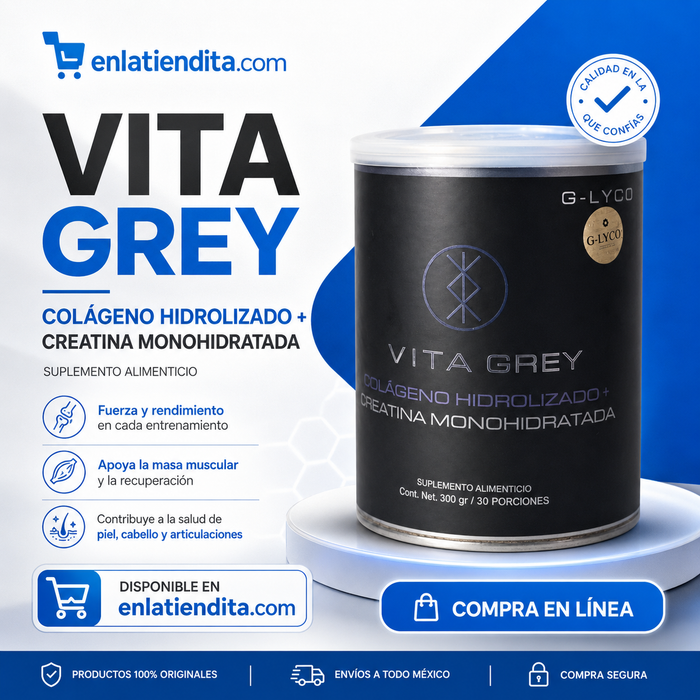 Vita Grey Colágeno Hidrolizado + Creatina Monohidratada 400 g