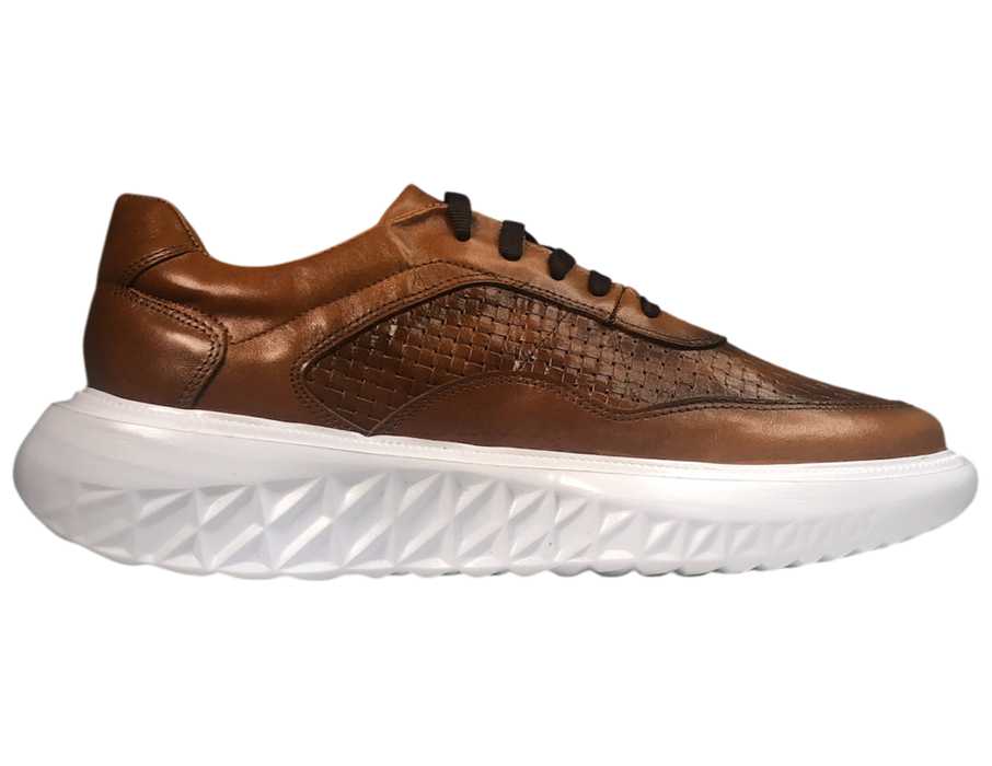 Tenis casuales de piel para hombre 901 Miel