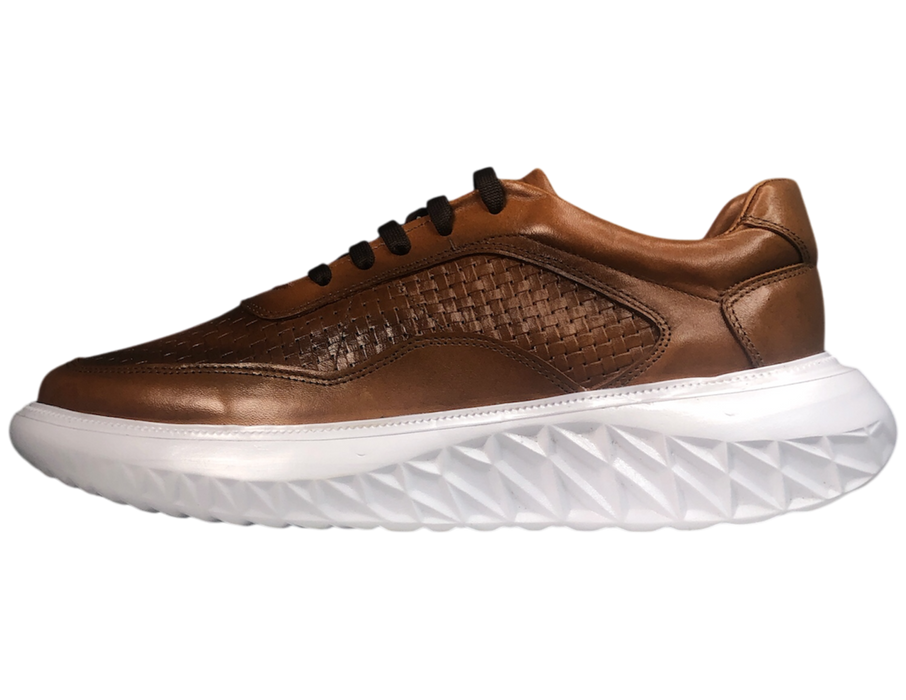 Tenis casuales de piel para hombre 901 Miel