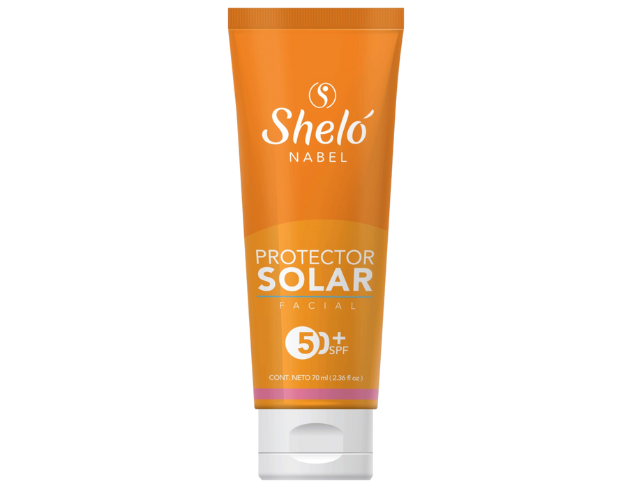 Protector Solar Facial SPF 50+ Sheló Nabel | Sin color, sin grasa — protección total