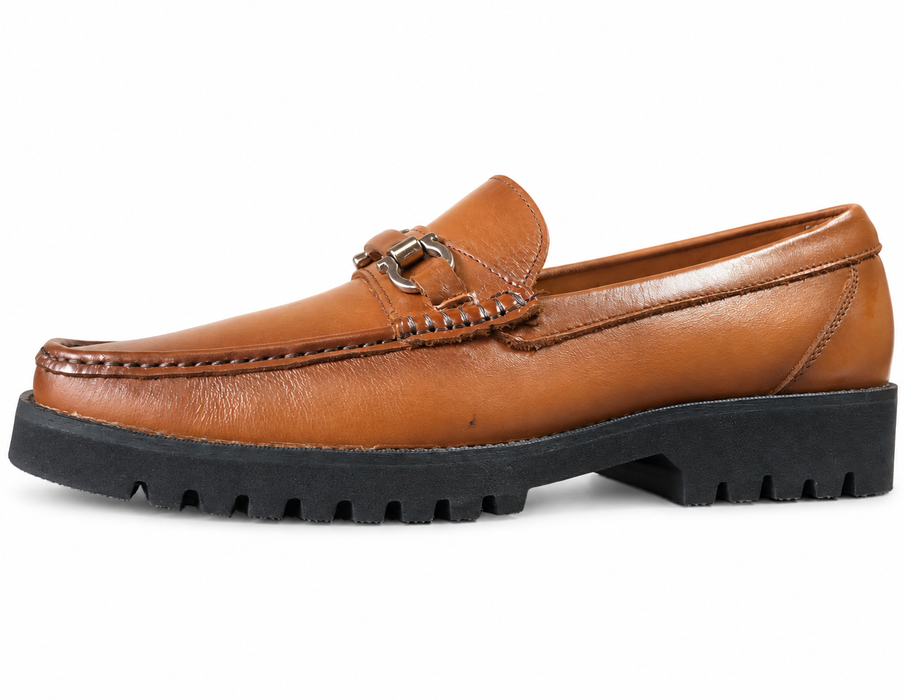 Mocasín iKual 800 de piel color miel | Hecho en México