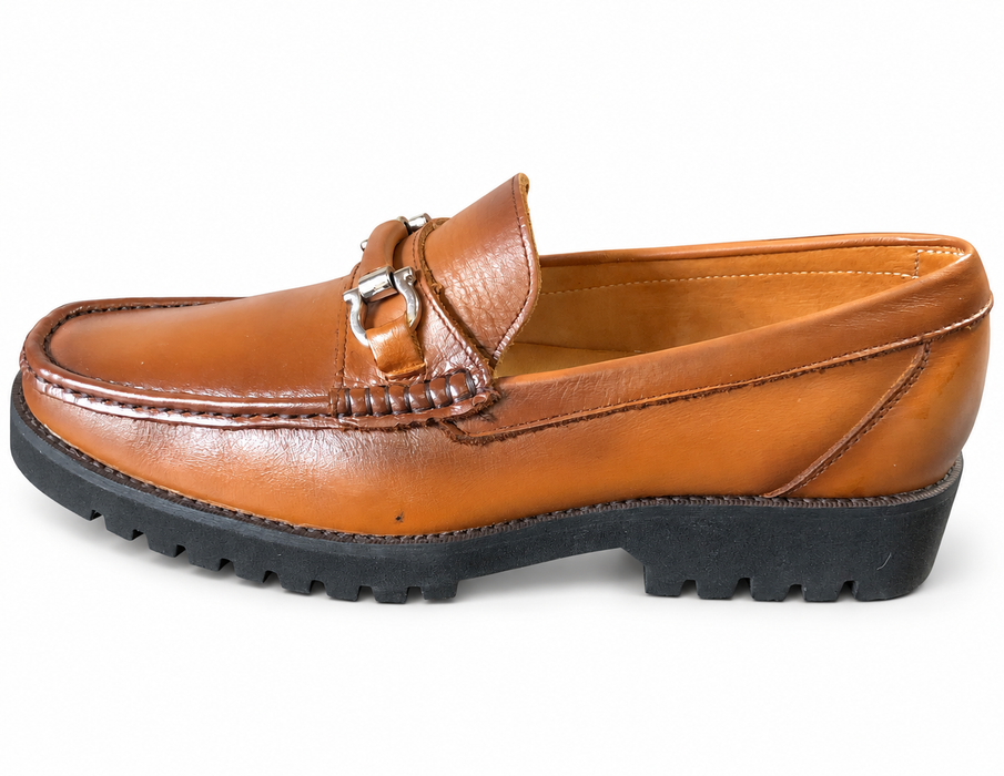 Mocasín iKual 800 de piel color miel | Hecho en México