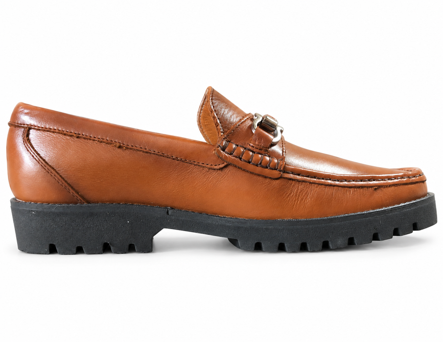 Mocasín iKual 800 de piel color miel | Hecho en México