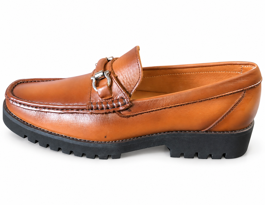 Mocasín iKual 800 de piel color miel | Hecho en México