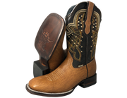 Bota Vaquera Estilo Bulldog 100% Piel de Búfalo Envío Gratis! 3 Meses sin intereses con tarjetas participantes. Proveedor: El Malcreado Modelo: Bulldog Color: Miel Tallas: del 25 al 30 Búfalo Suela de Cuero El eje mide aproximadamente media pierna desde el arco Selección premium de res Pestañas de extracción de orejas Estaquillada en Bronce Real Forro de piel auténtica Suela de piel cosida con incrustaciones de goma Hecho a mano en México Producto Artesanal Meses sin Intereses ó 5 Quincenas con Aplazos