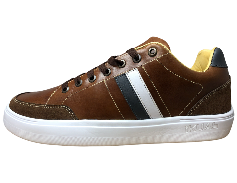 Casual leather tennis shoes with ultra-light soles, free shipping!