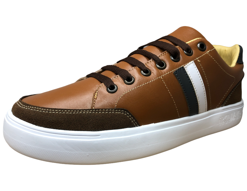 Casual leather tennis shoes with ultra-light soles, free shipping!